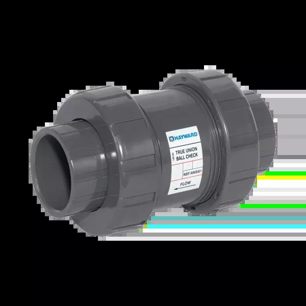 1/2″ PVC True Union Ball Check Valves w/FPM o-rings; Socket/Threaded End connections