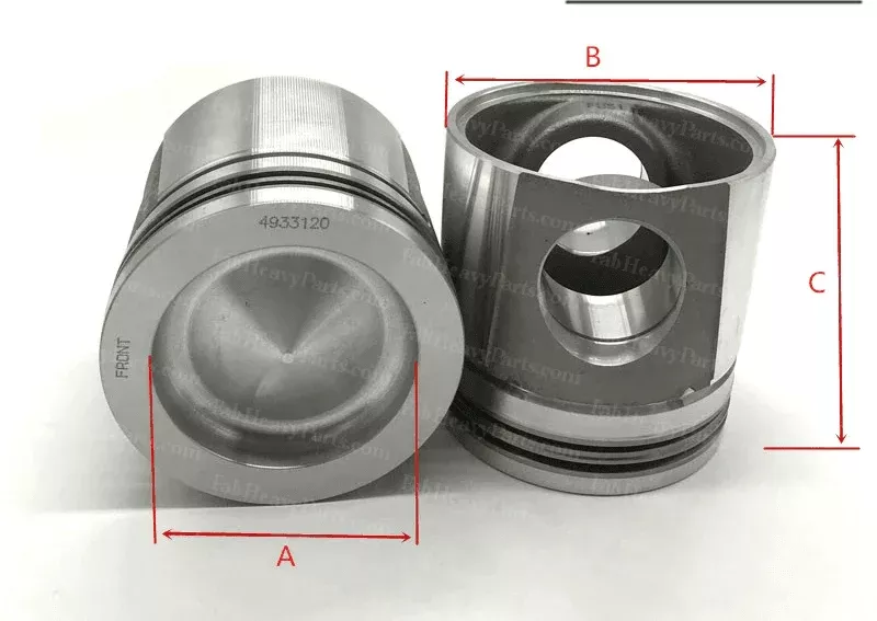 1 PCS Piston 4933120 Fits for Cummins Engine ISCe ISC ISX, Electronic Injection