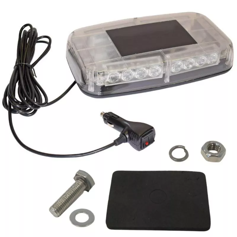 12V 11” Rectangular Multi-Mount Amber LED Mini Light Bar 8891040 For ATV