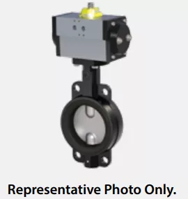 16" Max-Air 160-050-263-D823H-MA - Wafer Style Butterfly Valves, Automated, Epoxy Coated Ductile Iron Body, Ductile Iron Nickel Plated Disc, BUNA Seat