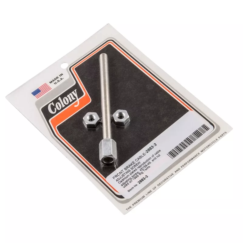 #2883-3 Front Brake Cable Adjusting Screw 1949 Harley-Davidson Big Twins – CAD Plated