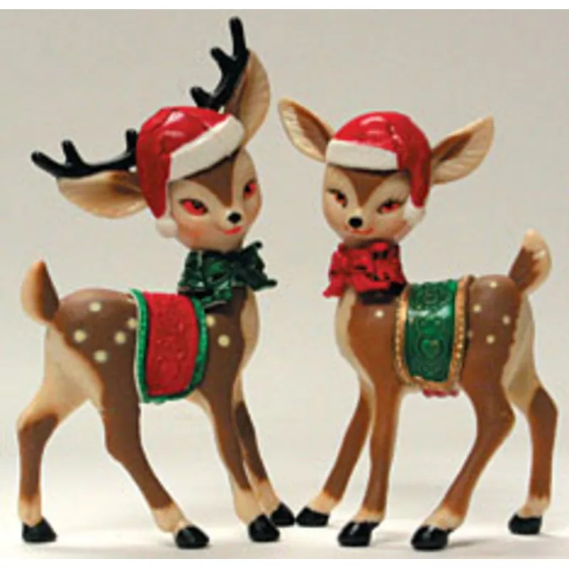 4" Elegant Christmas Reindeer