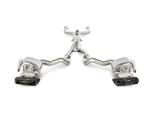 Akrapovic 15-17 AMG C63 Estate Evolution Line Cat Back Titanium w/Carbon Tips (Req. Link Pipe) (MTP-ME/T/2H/1)