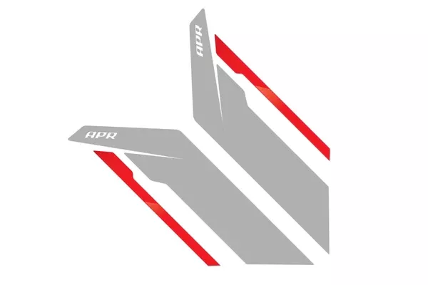 APR Sideburns – Silver APR / Red Stripe (PM100333)