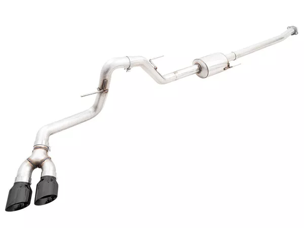 AWE Tuning 0FG Dual Side Exit Exhaust for ’21+ Ford F-150 – 4.5″ Diamond Black Tips (3015-23059)
