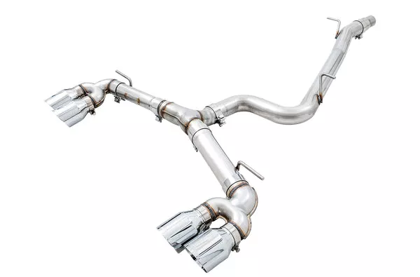AWE Tuning Track Edition Exhaust for MK7 Golf R – Chrome Silver Tips, 102mm (3015-42134)