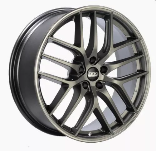 BBS CC-R 19x9 5x120 ET48 Satin Platinum Polished Rim Protector Wheel -82mm PFS/Clip Required bbsCC2203PPO