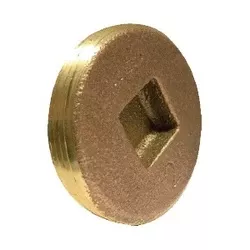Countersunk Head Cleanout Plug 3-1/2 BRASS CLEANOUT PLUG