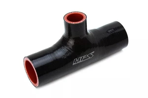 HPS 1″ ID,1″ ID branch Black Silicone Coupler Coolant T Hose Tee Adapter (100-THOSE-100-BLK)