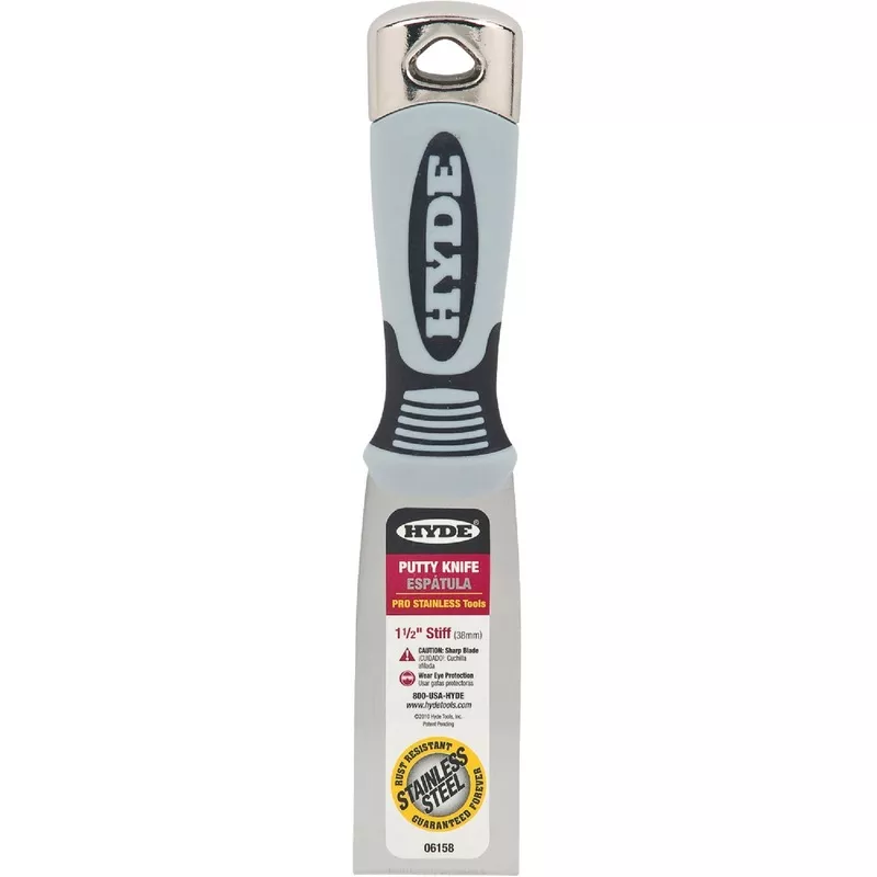 Hyde Pro Stainless 1-1/2 In. Stiff Putty Knife
