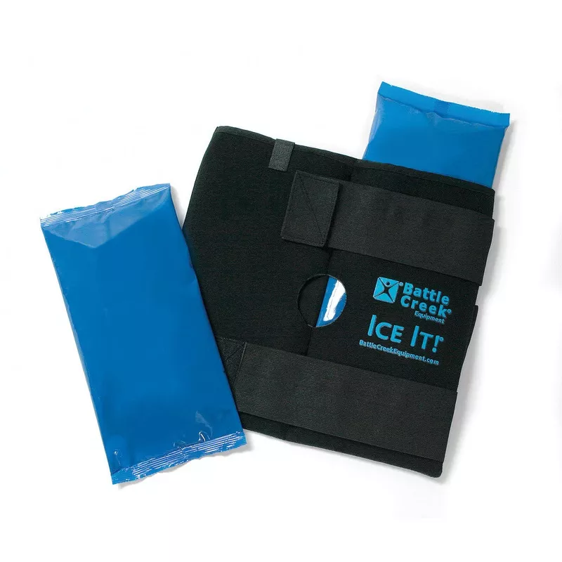 Ice It! ColdComfort Knee Ice Pack Wrap - Full Coverage Cold Therapy - 12 x 13