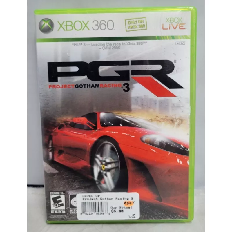 (LUP) Project Gotham Racing 3 (Microsoft Xbox 360, 2005)