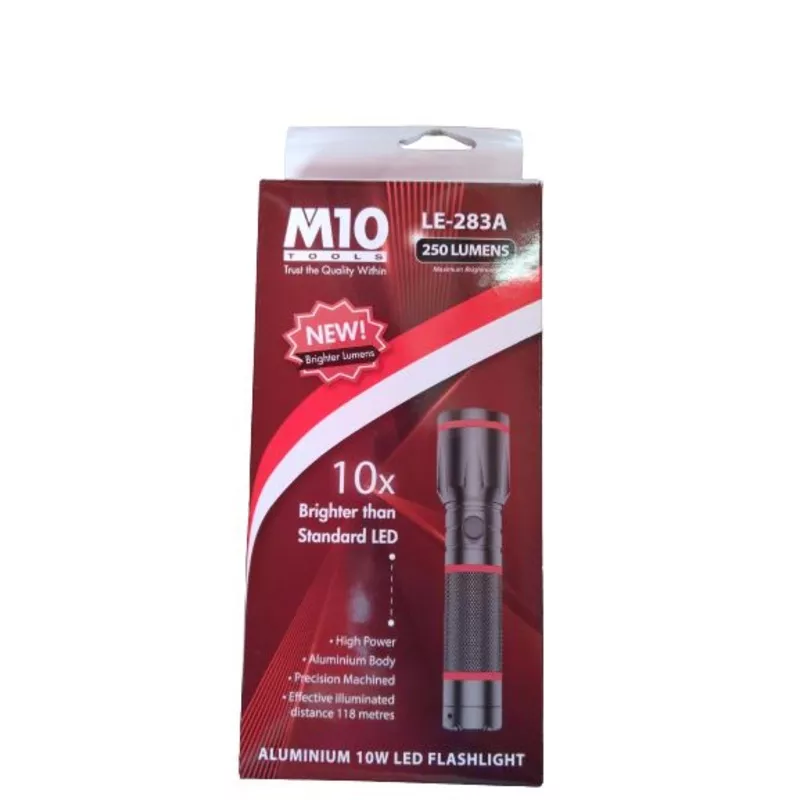 M10 10W LED Flashlight LE-283A | Model: LED-MLE283A