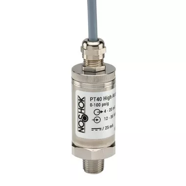 NOSHOK PT40 Series High Accuracy Fixed Range Pressure Transmitter PT40-200PSIG-1-2-8-14, 0 to 200psig, ±0.25% of span, 0 Vdc to 5 Vdc, 3-wire, 1/2 NPT male, DIN form A with 1/2 NPT female conduit