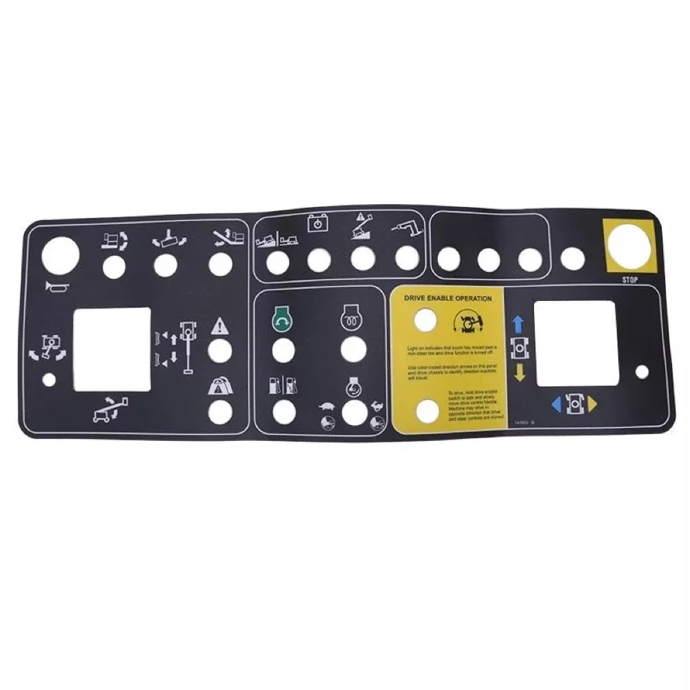 Platform Control Panel Decal 147603GT 147603 fits Genie Boom Lift S-60 S-65 S-80 S-85
