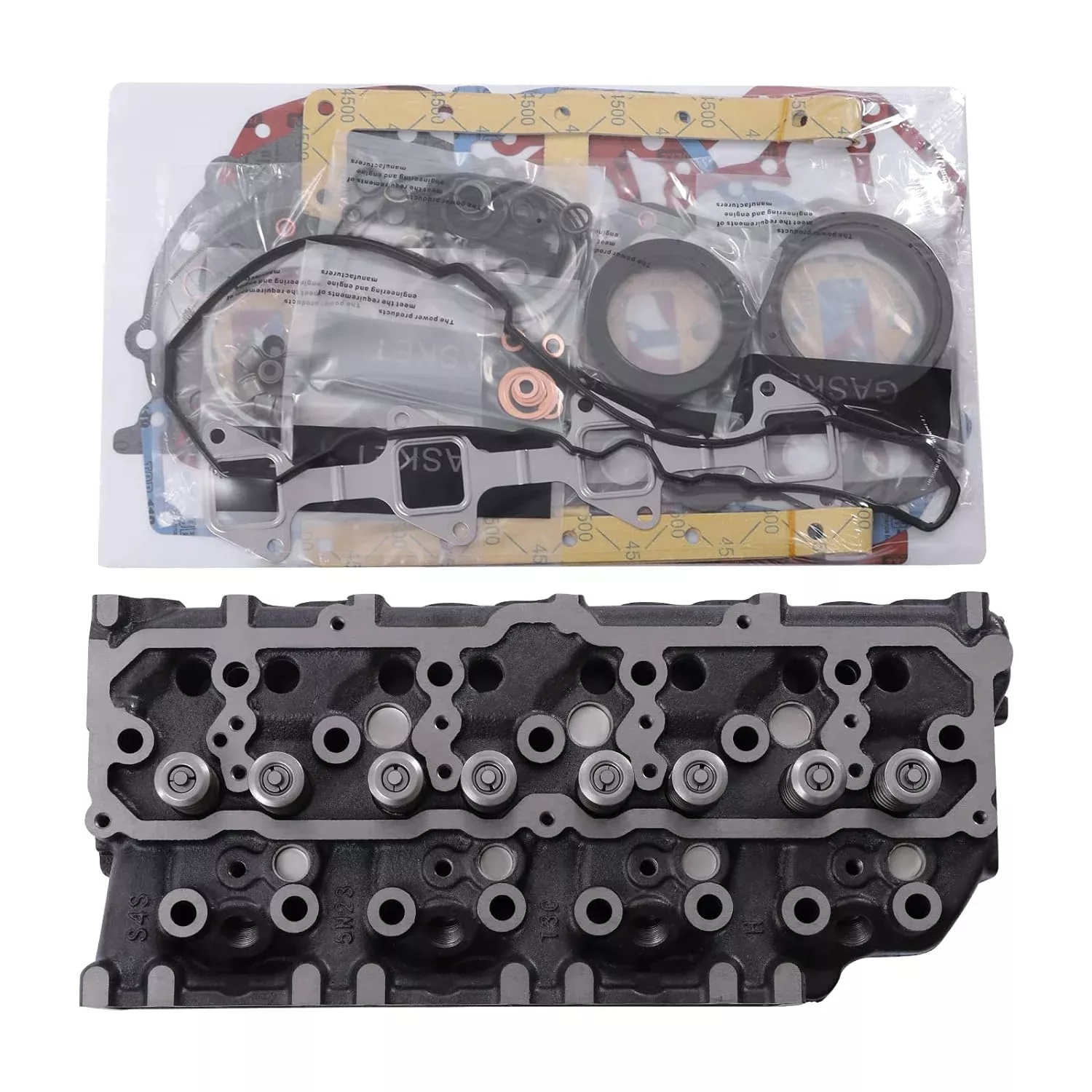 S4S Complete Cylinder Head with Valves for Mitsubishi Forklift FD20 FD23 FD25 FD28 FD30 FD35A F18B F18C Indirect Injection