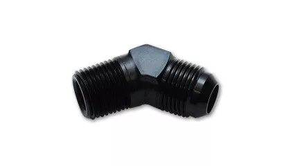 Vibrant -6AN to 1/4in NPT 45 Degree Elbow Adapter Fitting vib10242