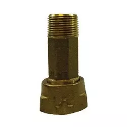 Water Meter Coupling 2 LF BRASS METER COUPLING